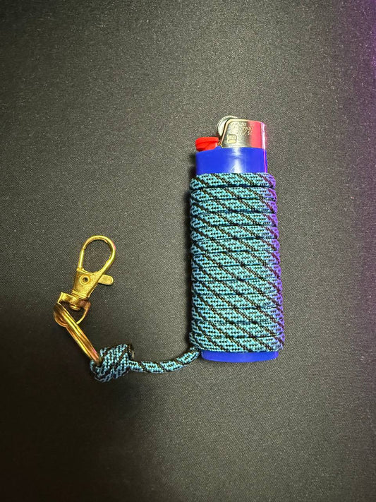 Portachiavi EDC paracord type III con accendino bic maxi incluso